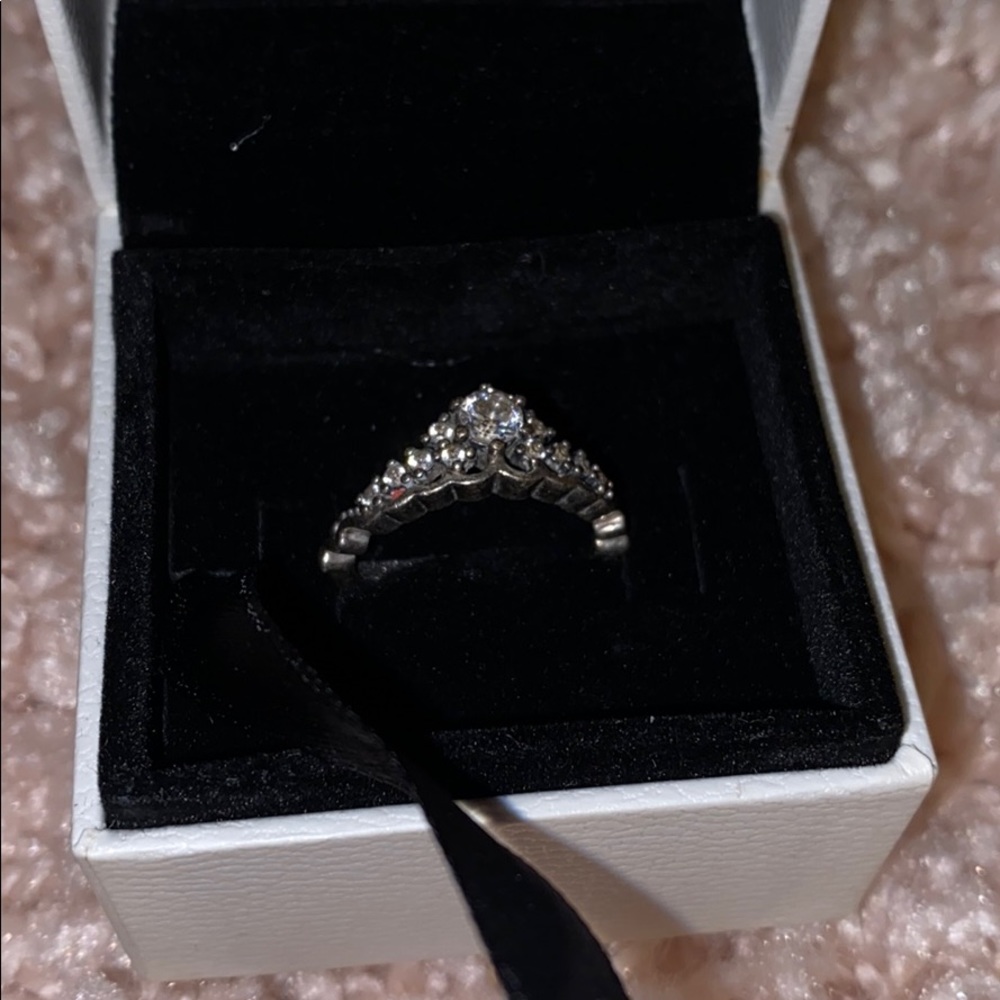 Pandora princess ring with box size 7